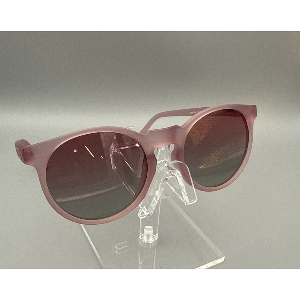 Goodr "Mauve Mood Board" Authentic Polarized Sunglasses Pink Frames Tinted Lens